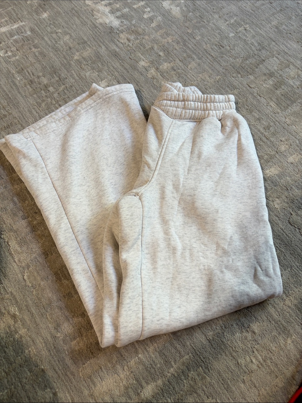 Fashion Nova Light Gray Wide Leg Sweatpants